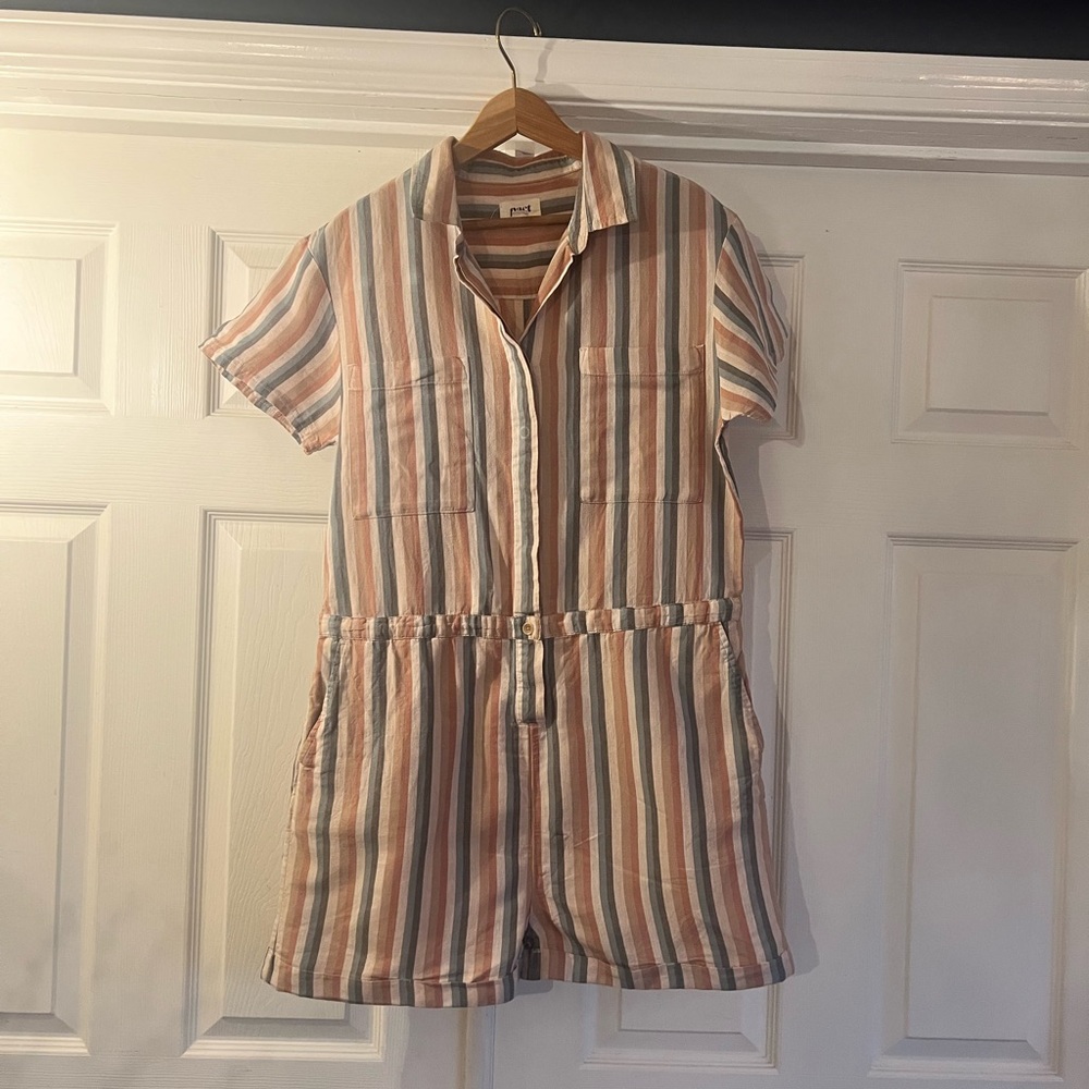 Pact Multicolor Striped romper